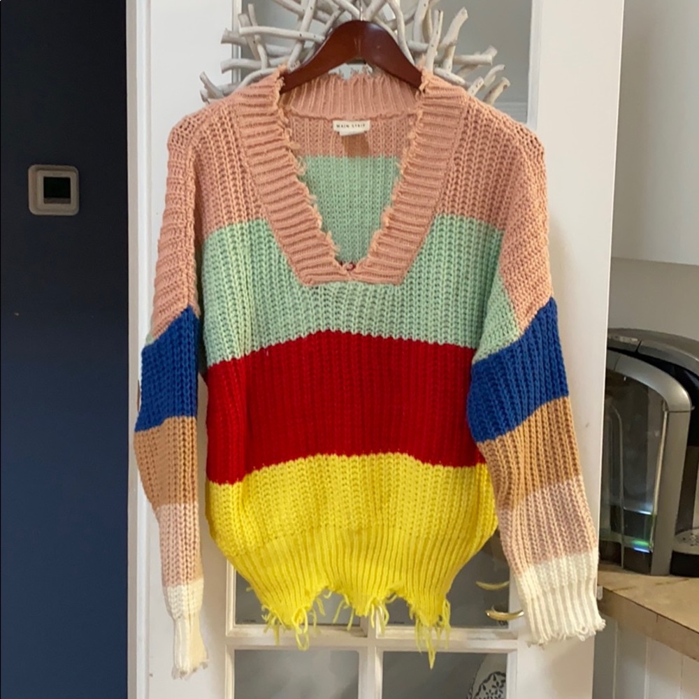 Main Strip Color block Sweater